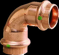 1 1/4" Plumbing Press 90 Elbow